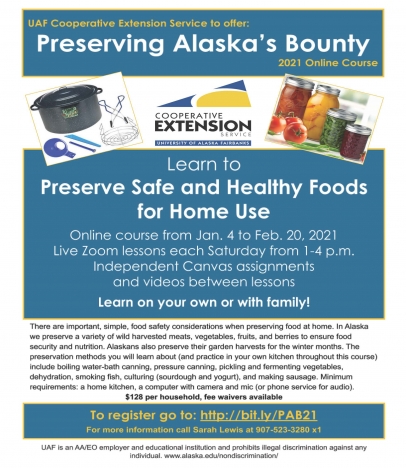 Preserving Alaska's Bounty Course Flier